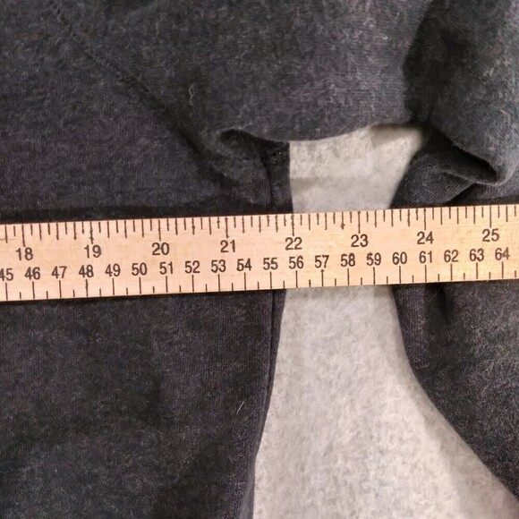 Roots Sweater 1/4 Zip Gray Long Sleeve Casual Polo Sweatshirt Logo Mens Large - Picture 6 of 12